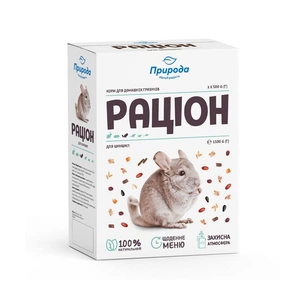 Корм для гризунів Природа «Раціон» для шиншил 1.5 кг (4820157400852) изображение 1