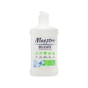 Гель для прання Maestro МТ господарське рідке мило Delicate 500 мл (4820195505090) зображення 1