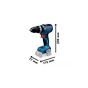 Шуруповерт Bosch Professional GSB 18V-65 18В 2х2Агод 3165Нм 0-2100обхв ЗП GAL18V-20 кейс 1.12 (0.601.9N3.100) - зменшене зображення 4