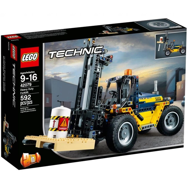 Конструктор LEGO TECHNIC Надпотужний вилковий навантажувач 592 деталі (42079) - изображение 1