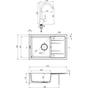 Мийка кухонна Deante Zorba ZQZ_211A + зміш. BOC_X72M (ZQZC211A) - зменшене зображення 3