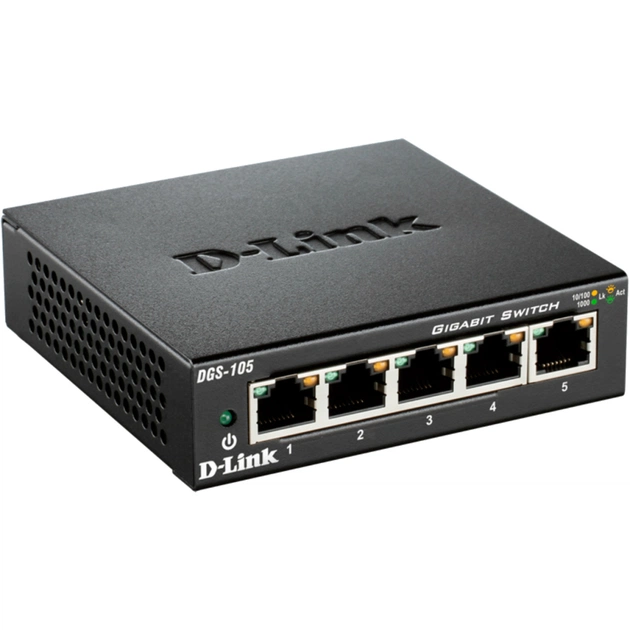 Коммутатор сетевой D-Link DGS-105 - изображение 1