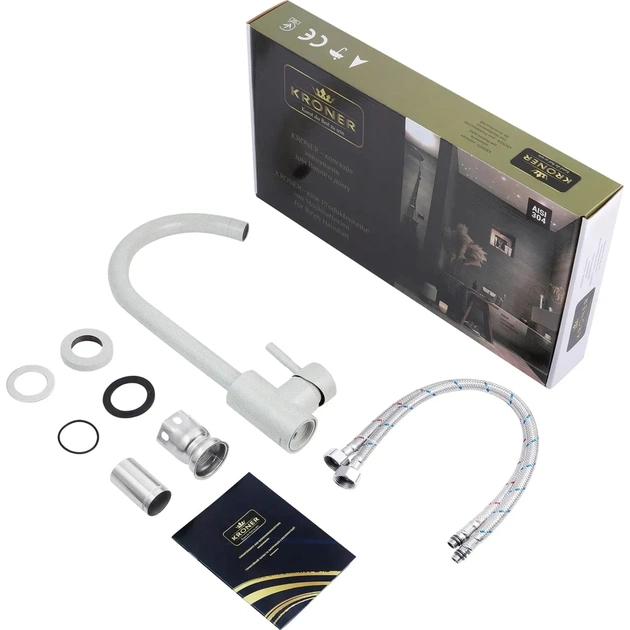 Смеситель Kroner Klassisch-GRA035 (CV023005) - изображение 8