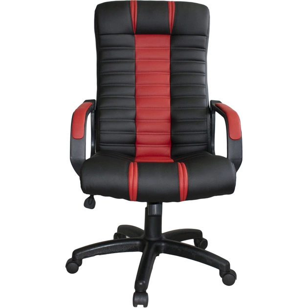 Офисное кресло Примтекс плюс Atlant combi soft D-5/B-6, екошкіра чорний/червоний (Atlant combi soft D-5/B-6) - изображение 1