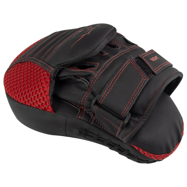 Лапи боксерські PowerPlay 3044 Pro Carbon Ultra Series Чорно-Червоні (PP_3044_Bl/Red) - picture 4