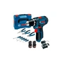 Шуруповерт Bosch GSB 12В 2х2Ah, + набір ручного інструменту (0.601.868.10R) - зменшене зображення 1