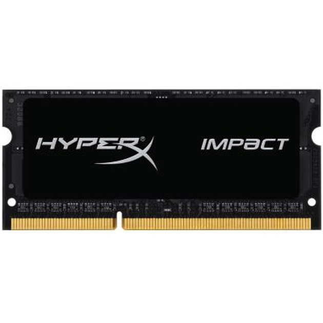 Модуль пам'яті для ноутбука SoDIMM DDR3 8GB 2133 MHz HyperX Impact Black Kingston Fury (ex.HyperX) (HX321LS11IB2/8) - изображение 1