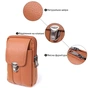 Сумка Vintage На пояс на два відділення з натуральної шкіри Руда (22737) - зменшене зображення 4