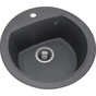Мийка кухонна GRANADO RONDA grafito з сифоном (470*490mm.) (gr2209) - зменшене зображення 2