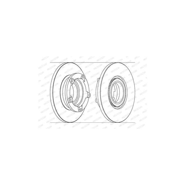 Тормозной диск FERODO DDF1573-1 - изображение 1