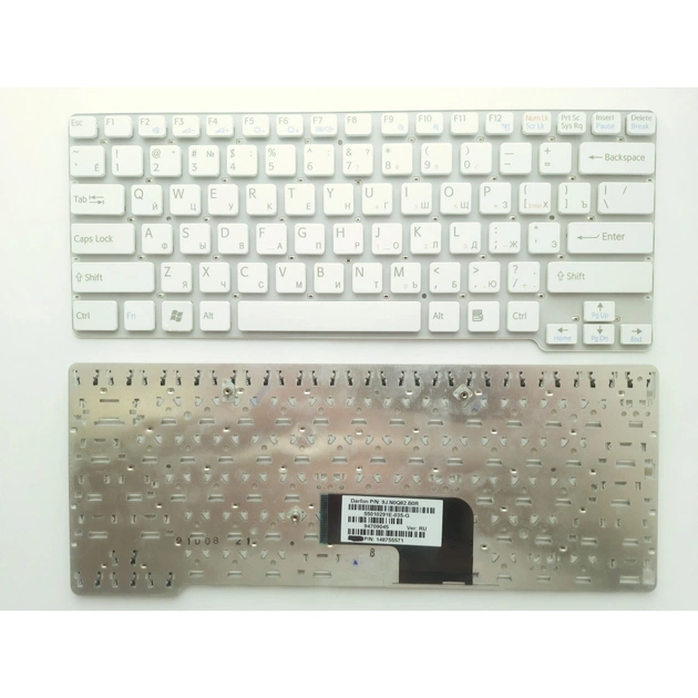 Клавіатура ноутбука Sony VGN-CW series белая RU (A43052) - зображення 1