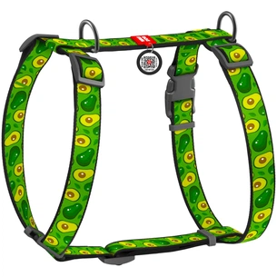 Шлея для собак WAUDOG Nylon з QR паспортом анатомічна H-подібна "Авокадо" L (5560) зображення 1