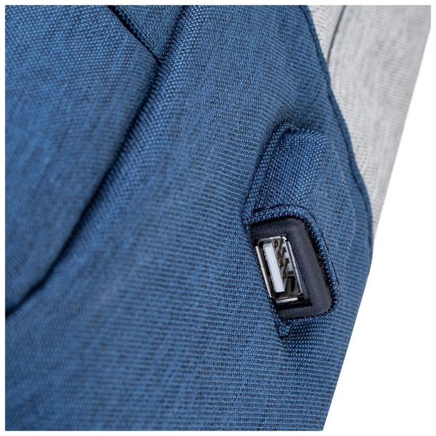 Рюкзак для ноутбука RivaCase 15.6" 7562 Anti-theft, water-repellent, Grey / Dark Blue (7562Grey/DarkBlue) - picture 10