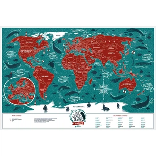 Скретч карта 1DEA.me Travel Map Marine World (13020) изображение 1