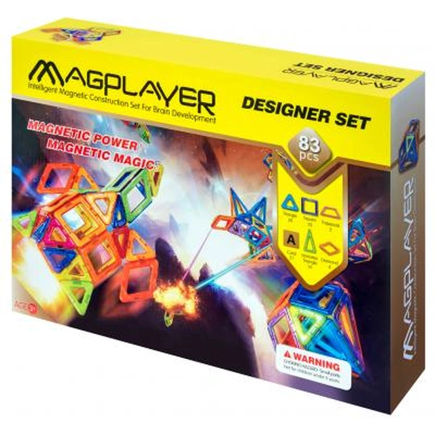 Конструктор Magplayer Набір 83 ел. (MPA-83) - зображення 1