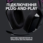 Навушники Logitech G535 Lightspeed Wireless Gaming Headset Black (981-000972) - зменшене зображення 4