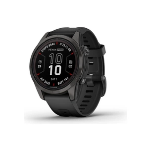 Смарт-годинник Garmin fenix 7S Pro Saph Solar, Carbon Gray Ti w/ Black Band, GPS (010-02776-11) зображення 1