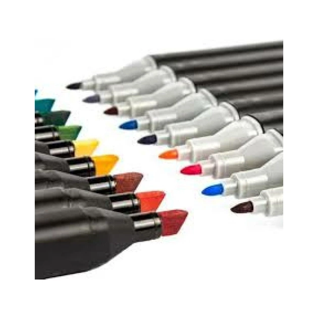 Набір маркерів Touch двосторонніх скетч маркерів 36 шт в чохлі + блокнот А5 (40 арк) в асортименті для хлопчиків (XK-MRK-BOY) - picture 5