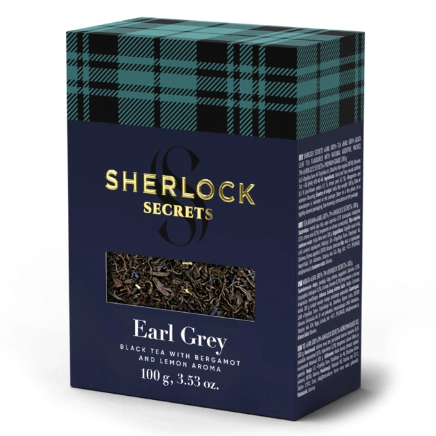 Чай Sherlock Secrets Earl Grey черный листовой 100 г (shs.00995) - изображение 1