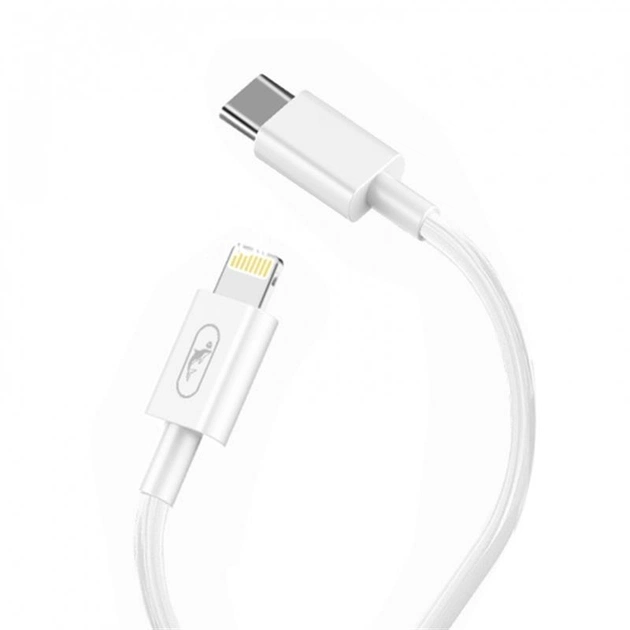 Кабель SkyDolphin S57L USB Type-C - Lightning (M/M), PD 18 W, 1 м, White (USB-000545) - изображение 1
