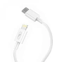 Кабель SkyDolphin S57L USB Type-C - Lightning (M/M), PD 18 W, 1 м, White (USB-000545) - уменьшенное изображение 1