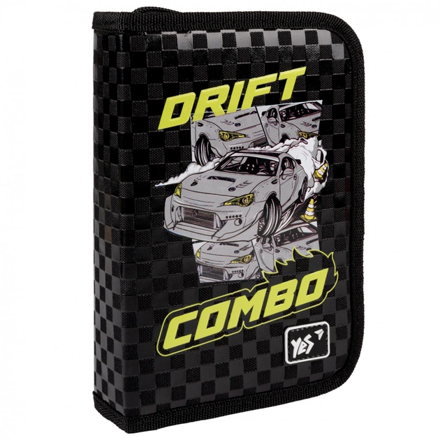 Пенал Yes Твердий Одинарний З двома клапанами HP-04 Drift King (533582) - зображення 1