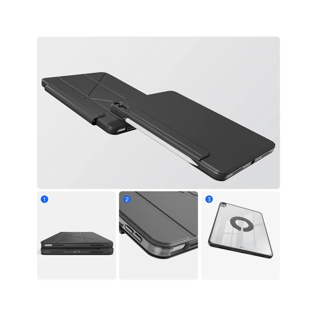 Чохол до планшета BeCover Ultra Slim Origami Flex Apple iPad Air 11" M4 2026 Black (715181) - зображення 7
