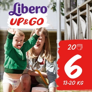 Підгузки Libero Up&Go 6 (13-20 кг) 20 шт (7322540686951) зображення 1