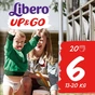 Підгузки Libero Up&Go 6 (13-20 кг) 20 шт (7322540686951) - зменшене зображення 1