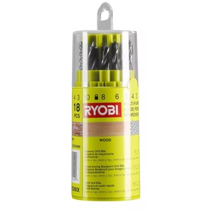 Набір свердл Ryobi RAK18DMIX, 18шт (5132004669) зображення 1