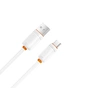Дата кабель USB 2.0 AM to USB-C 1.0m 3A white XO (XO-CB-300UC-WH) - зменшене зображення 3