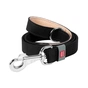 Повідець для собак WAUDOG Classic шкіряний Ш 25 мм Д 122 см чорний (08151) - зменшене зображення 1