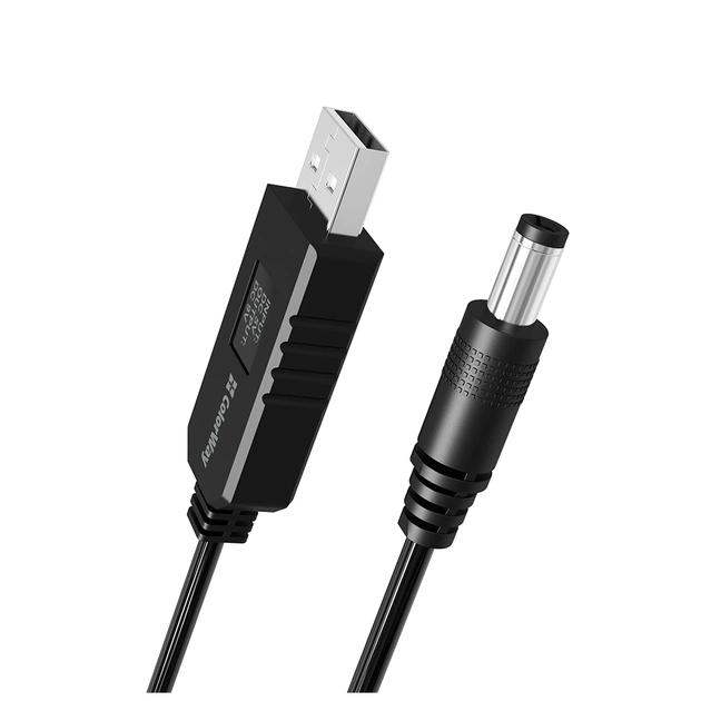 Кабель живлення USB to DC 5.5x2.5mm 9V 1.0m black ColorWay (CW-CBUD066-BK) - picture 4