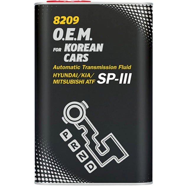 Трансмісійна олива Mannol O.E.M. 8209 for Korean cars ATF SP-III 1 л Metall (MN8209-1ME) - зображення 1