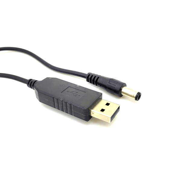Кабель живлення USB to DC 5.5x2.1mm 5V 1.0m 1.5А ACCLAB (1283126552816) - зображення 1