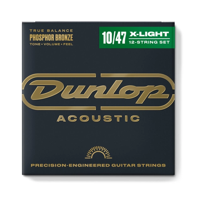 Струны для гитары Jim Dunlop Phosphor Bronze Acoustic Guitar Strings 12-String (10-47) (DAP1047J) - изображение 1