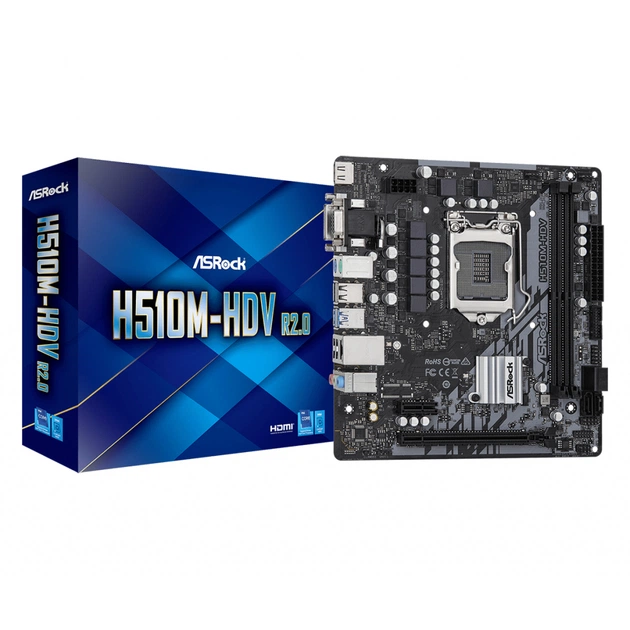 Материнська плата ASRock H510M-HDV R2.0 - зображення 1