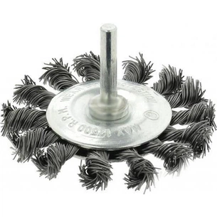 Щітка для електроінструменту Зеніт дискова плетена сталь 75 мм, 0,5 мм (36103075) зображення 1