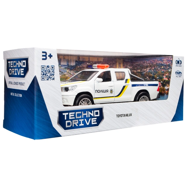 Машина TechnoDrive Toyota Hilux Полиция (KM250426) - изображение 11
