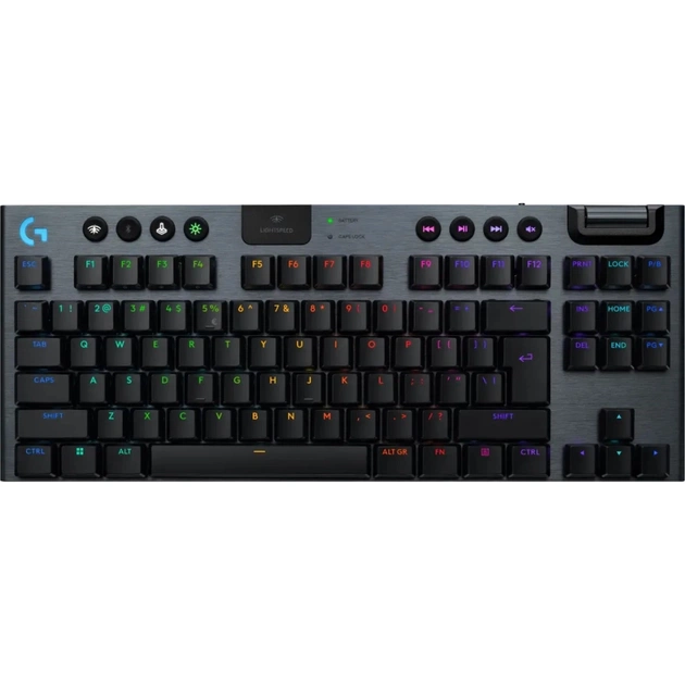 Клавіатура Logitech G915 TKL X Lightspeed Switch-Linear Wireless/Bluetooth/USB UA Black (920-012747) - зображення 1