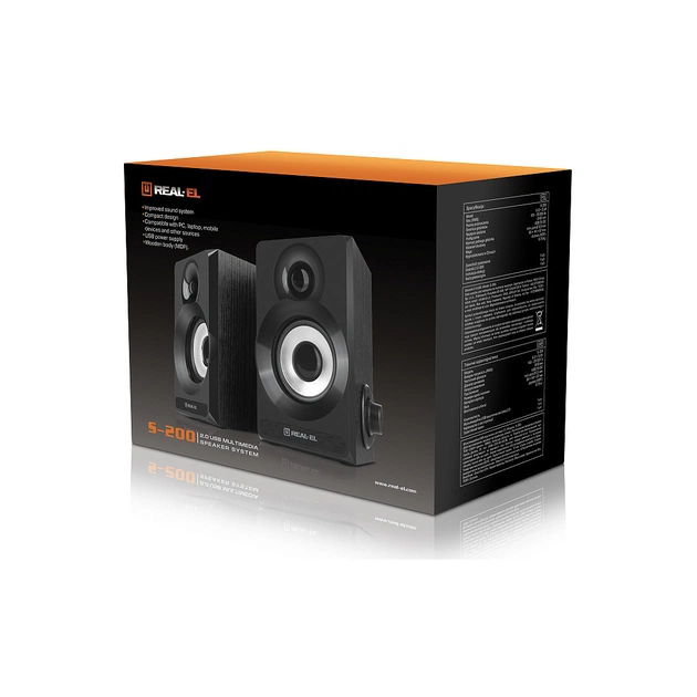 Акустична система REAL-EL S-200 USB Black (EL121200008) - picture 10