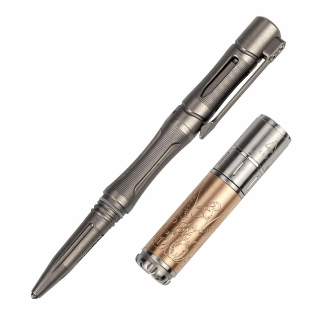 Ліхтар Fenix F15 + Fenix T5Ti тактична ручка (F15T5Tigreynabor) - зображення 1