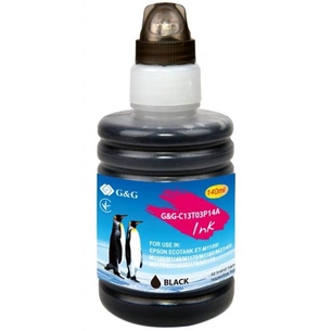 Чорнило G&G Epson M1100 black pig. XL, контейнер 140мл (G&G-C13T03P14A) зображення 1