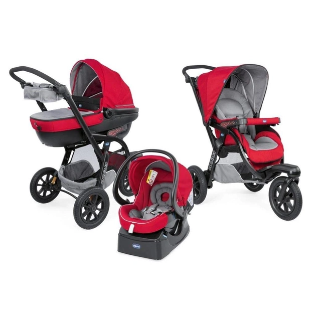 Коляска Chicco Chicco Trio Activ3 Top Червоно-сіра (79270.85) - изображение 1