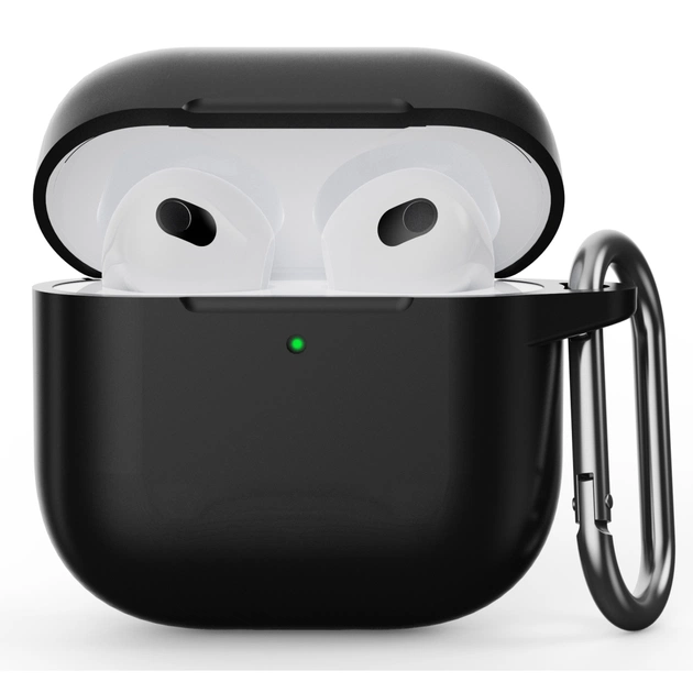 Чохол для навушників Armorstandart Hang Case для Apple AirPods 4 Black (ARM81277) - зображення 1