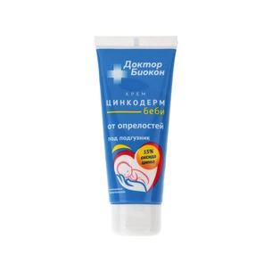 Дитячий крем Біокон Лікар Цинкодерм бебі проти попрілостей 60 г (4820160036161) зображення 1