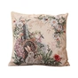 Подушка Прованс гобеленова декоративна Alicia колесо та кролики 45х45 см (021821) - зменшене зображення 1