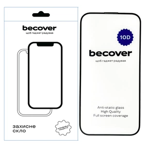 Скло захисне BeCover Apple iPhone 15 Plus 10D Black (711330) зображення 1