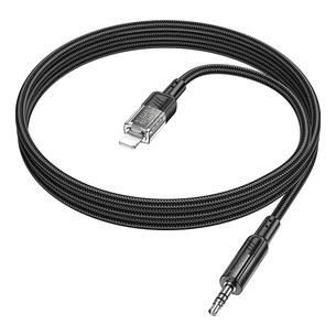 Кабель мультимедійний Lightning to 3.5mm M 1.0m Black HOCO (6942007612524) зображення 1