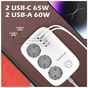 Мережевий фільтр живлення ColorWay CW-CHE34PDW 3 розетки/4USB (CW-CHE34PDW) - зменшене зображення 10